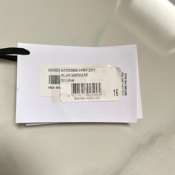 Balmain Paris Girls Silver Bathing Suit - Picture 7 of 7